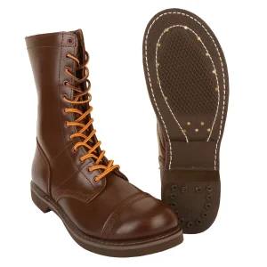 WW2 US Army Paratrooper Boots Brown