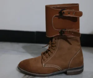 WWII US Army M1943 Combat Service Boots – Lace-Up Field Boots, Natural & Russet Brown