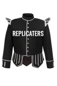 Highland doublets with no trim but white/other color piping (Construct your own doublet in Melton/Doeskin/Barathea wool)