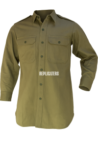 Australian Post-War Jungle Green Shirt – 1950s Pattern