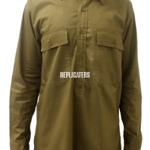 British Officer’s Poplin Shirt (WWII, c. 1940–45)