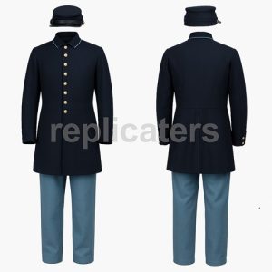 UNION ARMY M1858 ENLISTED UNIFORM SET (FROCK COAT + TROUSERS + FORAGE CAP TYPE I & II)