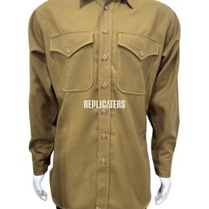 U.S. Marine Corps WWII Wool Khaki Shirt – Enlisted Issue