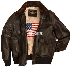 WWII U.S. Navy G-1 Aviator Jacket – Handmade Sheepskin Leather Flight Tunic
