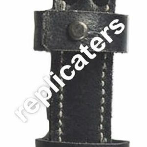 K98 Bayonet Frog – Black Leather Belt Hanger (M84/98) WW2 German army