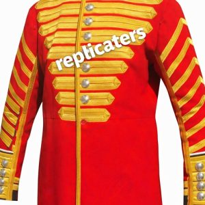French Napoleonic hussar tunic with gold brandebourgs