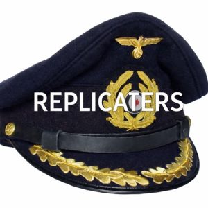 WW2 German Kriegsmarine senior officer peaked cap (Schirmmütze-Korvettenkapitän and above) with dark blue service top