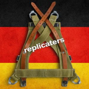M31 Y-Straps (A-Frame Support Suspenders) – Leather & Canvas Combination WW2 German army