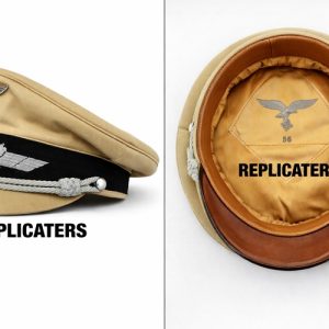 WWII German Luftwaffe tropical officer visor cap