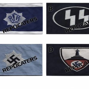 WWII German Armband Collection – SS, Party Service & Organization Emblem Variants
