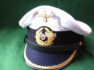 Custom made ww2 German Kriegsmarine caps for all branches/ranks