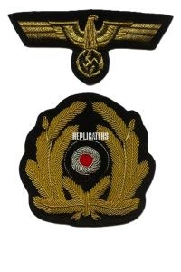 U-boat Commanders Cap badge with cockade & eagle WW2 German Navy (Kriegsmarine)