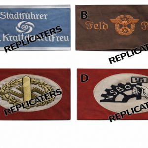 WWII German Armband Collection – NSBO, Feldpolizei, NSDAP Leader & KdF Organization Variants