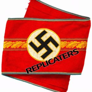 WWII German NSDAP Political Leader Armband – Single Oakleaf Center Band Variant