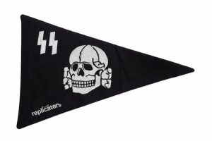 WW2 German SS Totenkopf ceremonial pennant