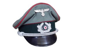 WW2 German Army Wehrmacht/Heer officer’s peaked cap (Schirmmütze)