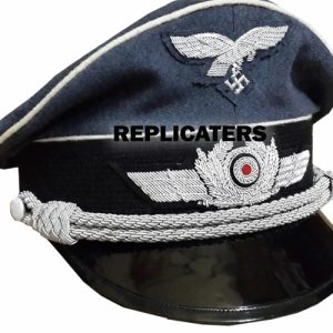 WWII German Luftwaffe standard officer’s blue-grey peaked cap