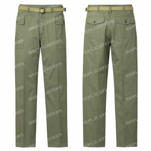 HBT Fatigue Trousers – OD Cotton Twill -WW2 US Army