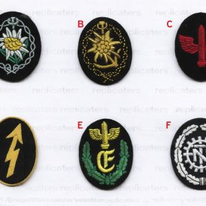 Specialist & Branch Oval Sleeve Badges -WW2 German army