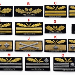 Kriegsmarine officer career insignia and rank sleeve/cuff patches -WW2 German Navy