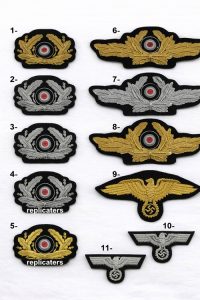 WWII German cap insignia (cockades and cap eagles)