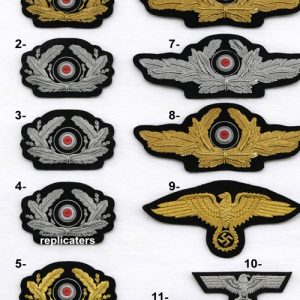 WWII German cap insignia (cockades and cap eagles)