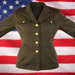 Women’s Army Corps (WAC) Officer Service Jacket – OD Class A-WW2 US