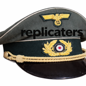WW2 German officer “crusher” (Schirmmütze alter Art) cap in various (Colors/fabric types)