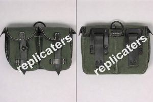 G43 / K43 Ammunition Pouch – Field Grey Canvas Double Magazine Carrier