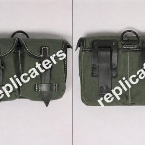 G43 / K43 Ammunition Pouch – Field Grey Canvas Double Magazine Carrier