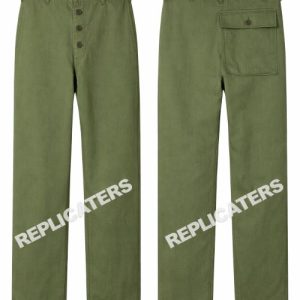 HBT (Herringbone Twill) GI fatigue trousers M42 in OD -WW2 US army