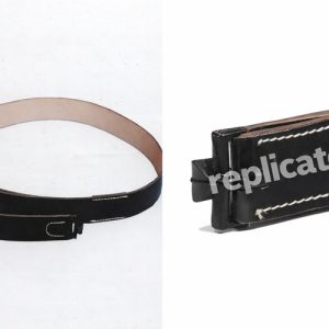 WWII German SS-style leather belt