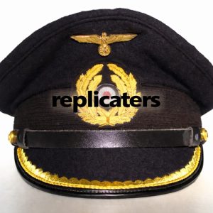 WW2 German Kriegsmarine officer formal peaked cap black/dark blue