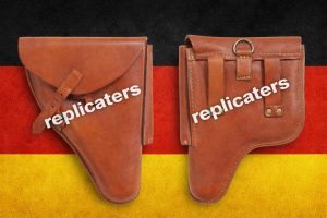 P38 Pistol Holster – Brown Leather (Early Pattern) WW2 German army