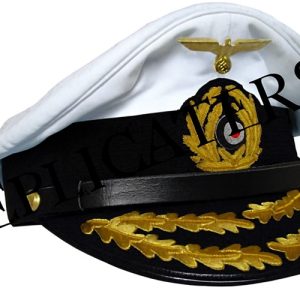WW2 German Kriegsmarine officer’s peaked cap (Schirmmütze - Korvettenkapitän and above)