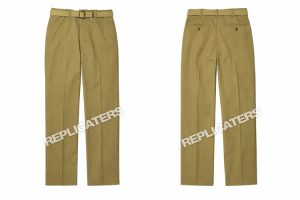 M1937 Wool Field Trousers in OD shade no. 33 (worn with “Mustard Shirt”) WW2 US