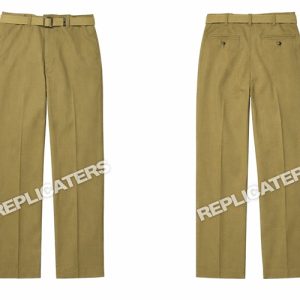 M1937 Wool Field Trousers in OD shade no. 33 (worn with "Mustard Shirt") WW2 US