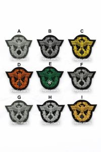 Police (Ordnungspolizei) arm eagles (Ärmeladler) WW2 German