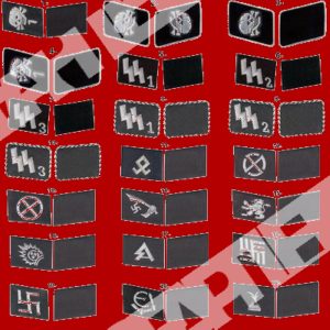 Collar Tabs Collection – Waffen-SS & Political Variants WW2 German