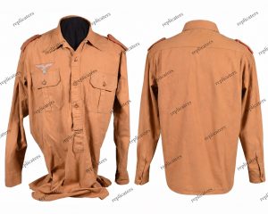 WW2 German Luftwaffe Afrika Korps DAK Tropical Shirt