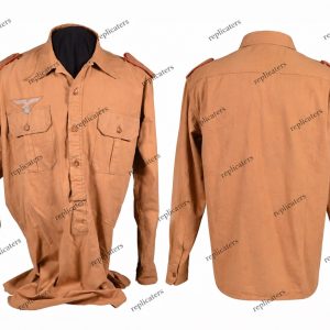 WW2 German Luftwaffe Afrika Korps DAK Tropical Shirt