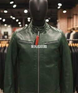 Classic Cow Softy Leather Jacket with Stand Collar & Dual Chest Pockets – Available in 6 Colors