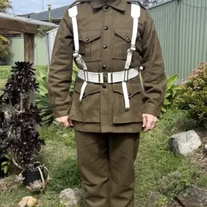 WW2 Australian army set (tunic + trousers+spats+boots)